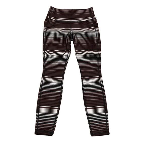 Athleta Leggings XSP Striped Multicolor High Wide Waist - Picture 1 of 10
